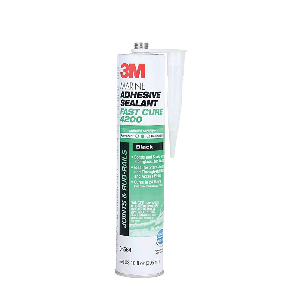 3M 3oz White Fast Cure 4200FC Series Marine Adhesive Sealant - Ascmtools