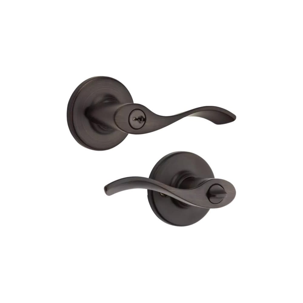 Kwikset Venetian Bronze Keyed Entry Balboa Lockset Door Lever - Ascmtools