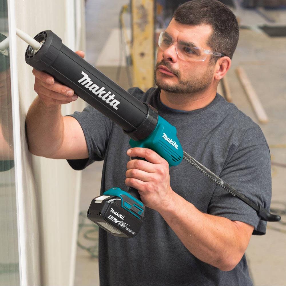 Makita LXT 18 Volt Lithium-Ion 29 oz Cordless Caulk and Adhesive Kit 5.0 Ah - Ascmtools