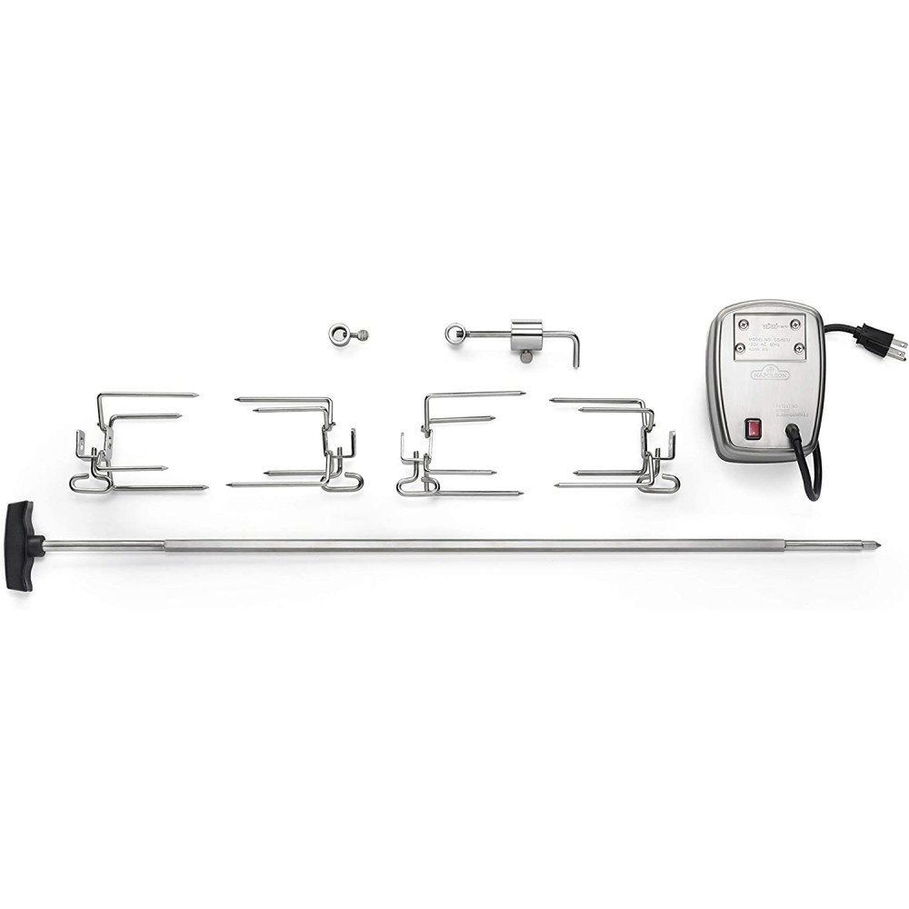 Napoleon Rotisserie Kit for Large Grill Commercial Grade Motor - Ascmtools