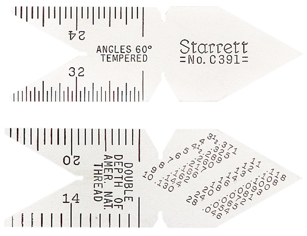 Starrett No. C391 Series Center Gage - Ascmtools
