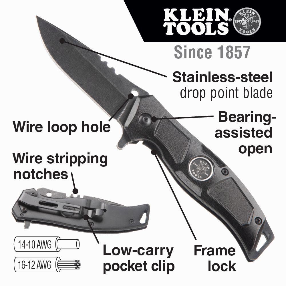 Klein Tools Electrician’s Pocket Knife - Ascmtools