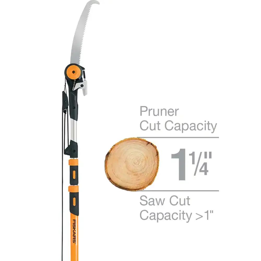 Fiskars 7 16′ Chain Drive Extendable Pole Saw & Pruner - Ascmtools