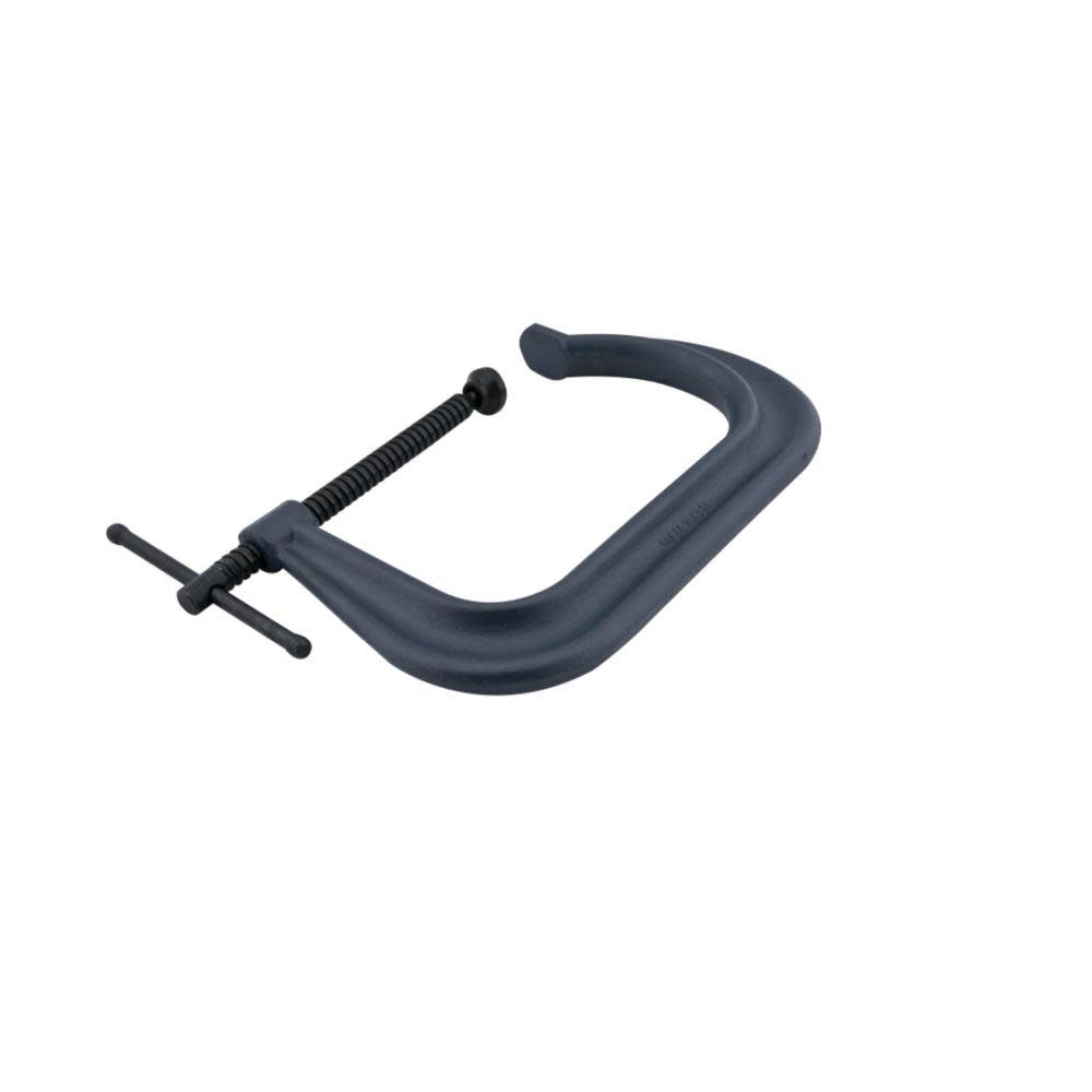 Wilton 4400 Series Forged C-Clamp – Extra Deep-Throat Regular-Duty 2 In. to 8 In. Jaw Opening 6 In. Throat Depth - Ascmtools