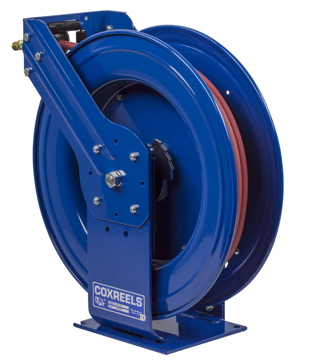 Coxreels Hose Reel Supreme Duty Spring Rewind for Air/Water 1/2″ ID 50′ 300 PSI - Ascmtools