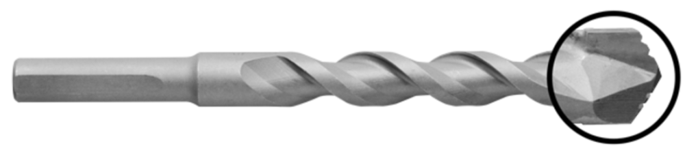 Relton 1/4 X 4 In. Groo-V Tip Multi-Purpose Masonry Bit - Ascmtools