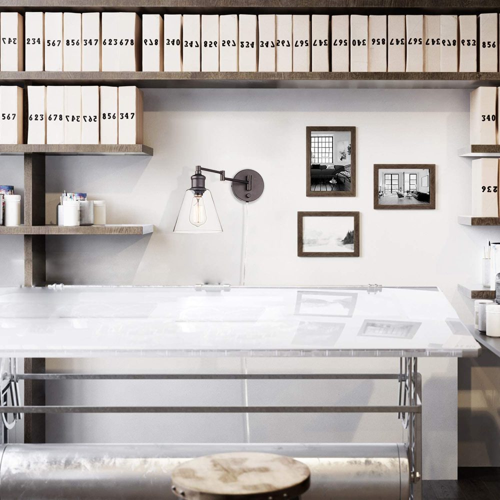 Globe Electric Leclair Vintage Wall Sconce Bronze 60W E26 1 Light - Ascmtools