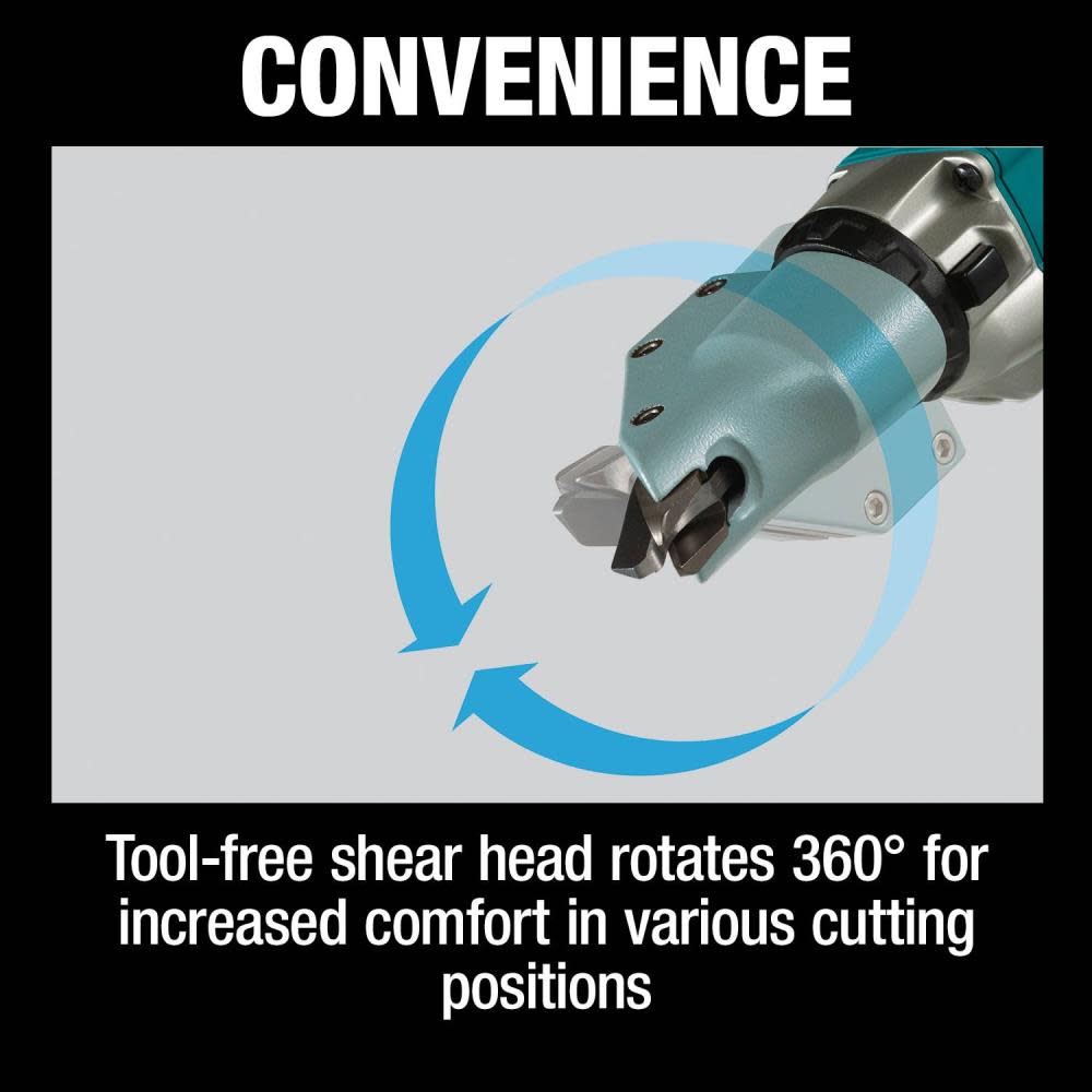 Makita 18V LXT Straight Shear Kit Lithium Ion Brushless Cordless 14 Gauge - Ascmtools