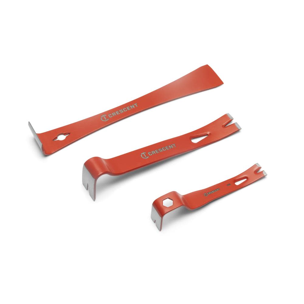 Crescent Pry Bar Set 3pc - Ascmtools