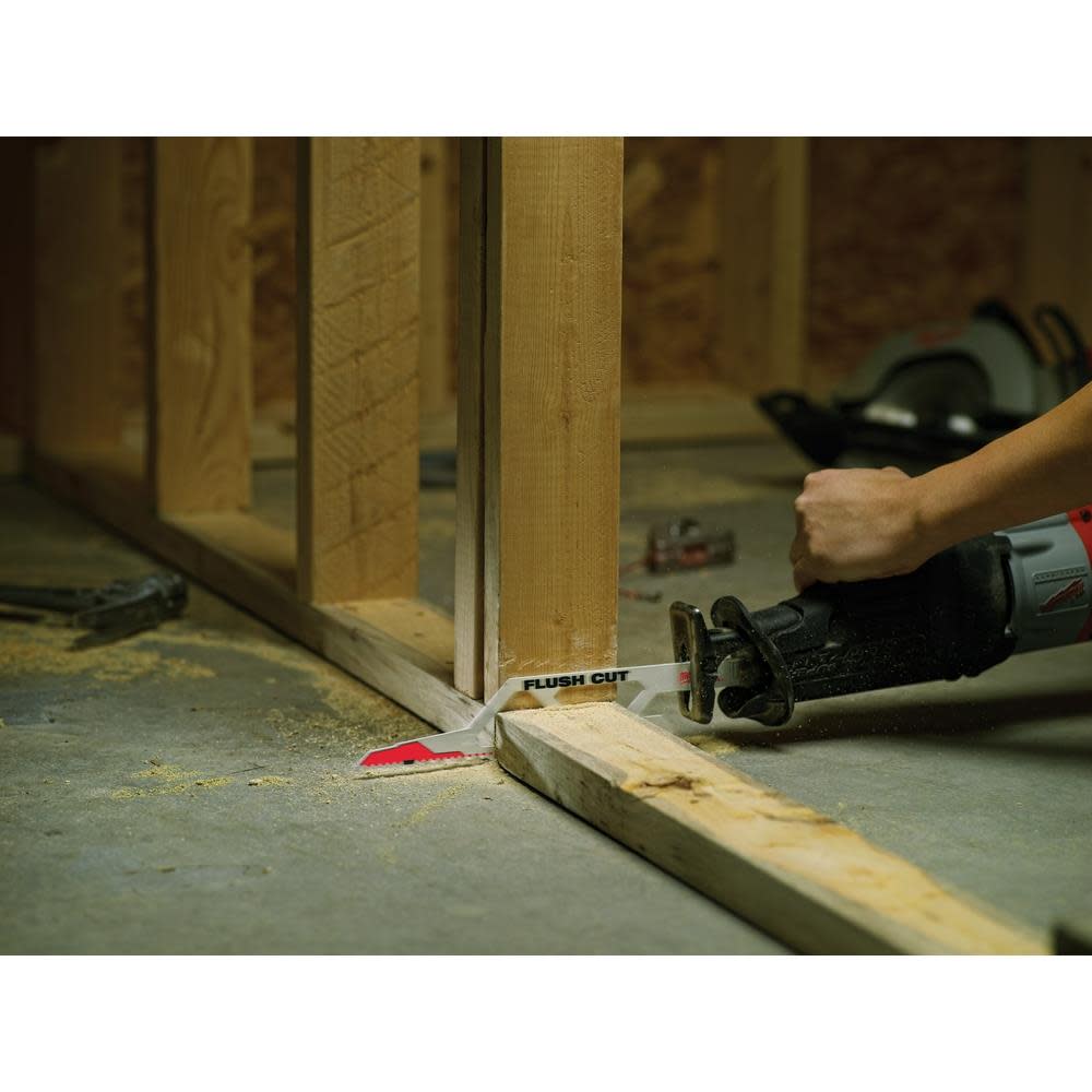 Milwaukee Flush Cut SAWZALL Blade - Ascmtools