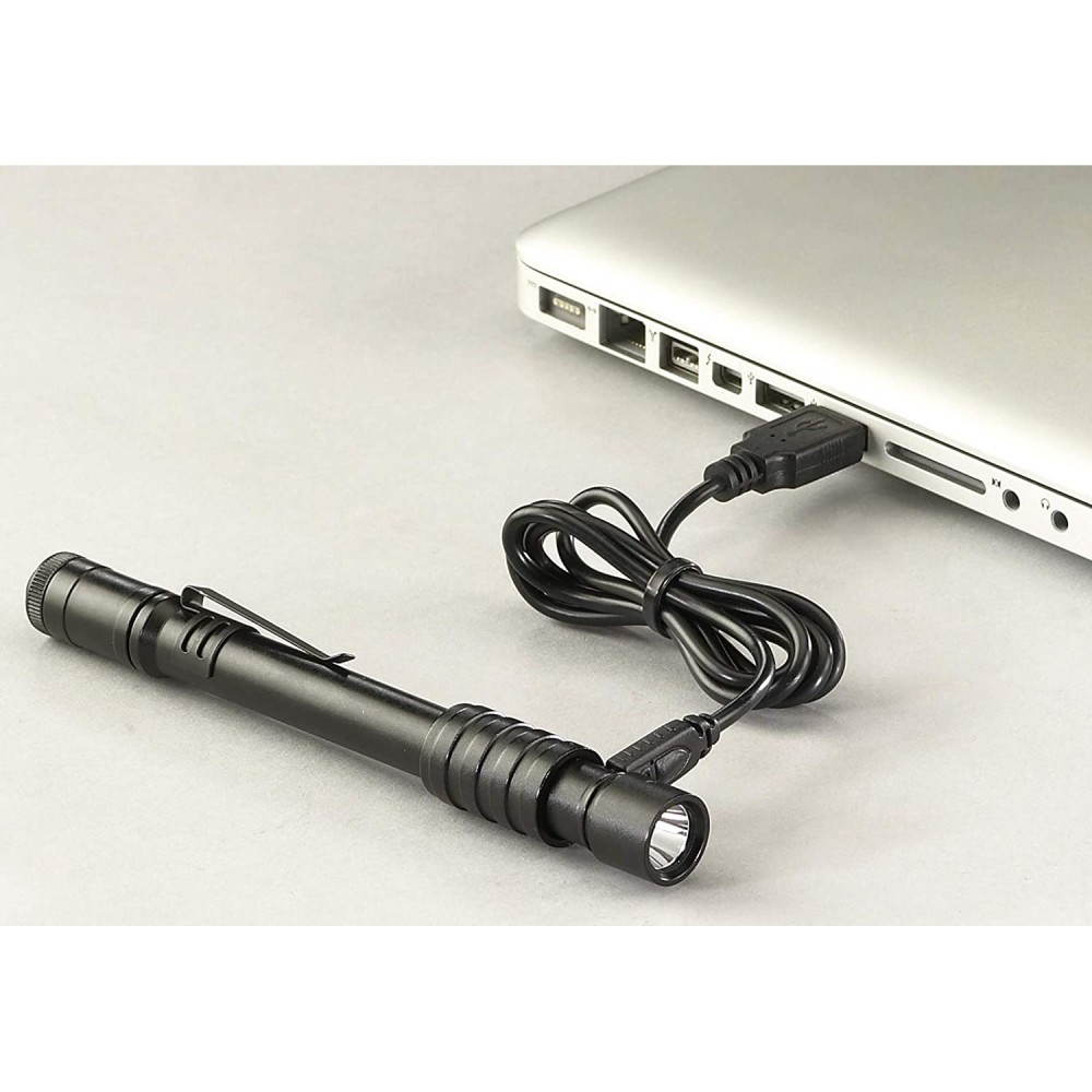 Streamlight Stylus Pro Penlight Black Sleek USB Rechargeable LED - Ascmtools