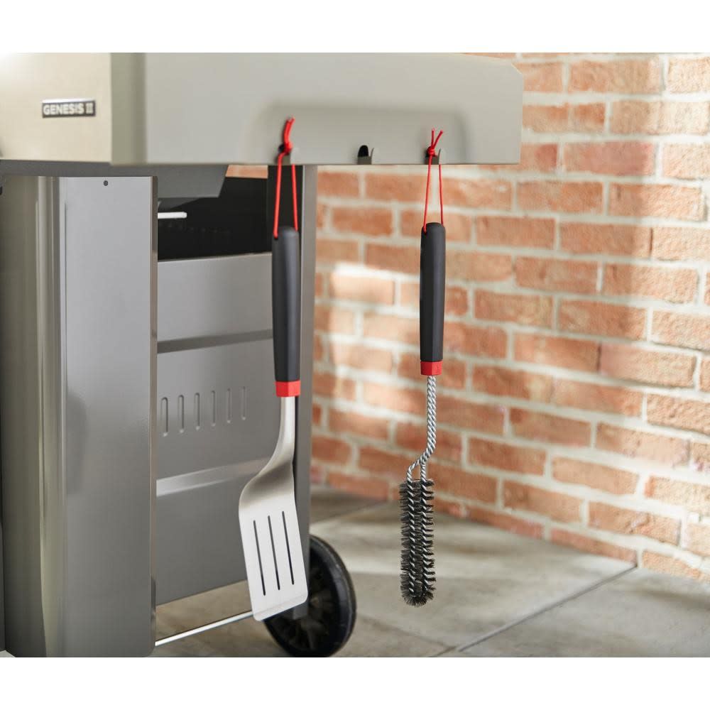 Weber 18″ Non-Slip Handle Detail Grill Brush - Ascmtools