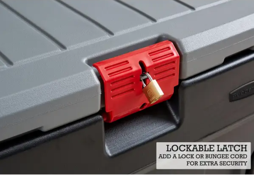 Rubbermaid Wheeled Storage Tote 35 Gallon - Ascmtools