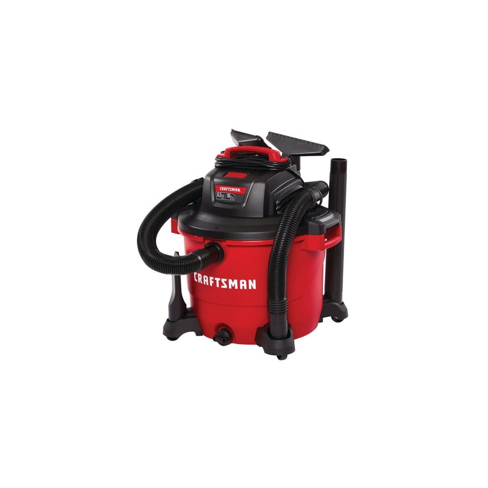 Craftsman Wet/Dry Vacuum 16 Gallon Corded 120V 6.5HP Peak - Ascmtools