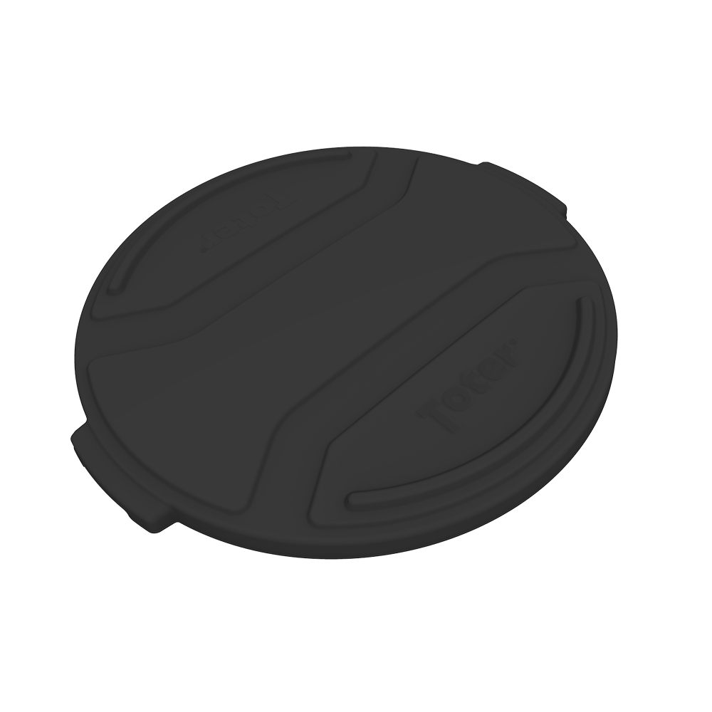 Toter 55 Gallon Round Trash Can Lid Black - Ascmtools