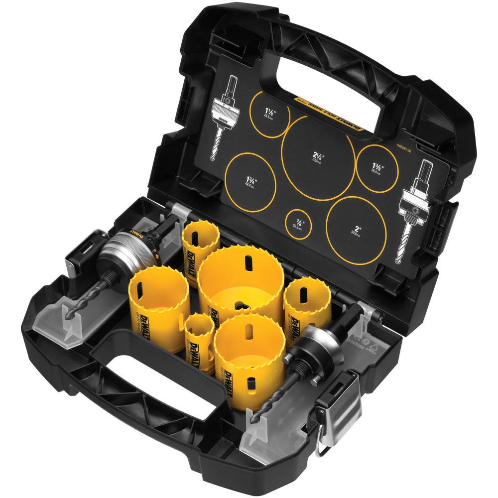DEWALT 9 PieceElectrician’s Hole Saw Kit - Ascmtools