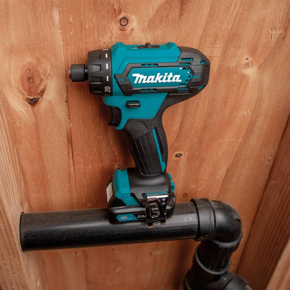 Makita 12V Max CXT Lithium-Ion Cordless 1/4 In. Hex Driver-Drill Kit (2.0Ah) - Ascmtools