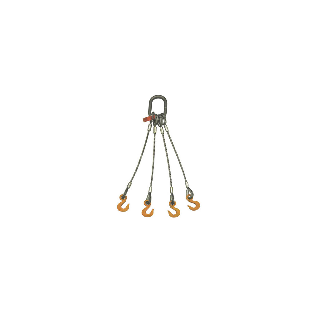 Lift-All 1/2 In. x 12 Ft. Eye & Eye 6 x 19 Permaloc Wire Rope Sling - Ascmtools