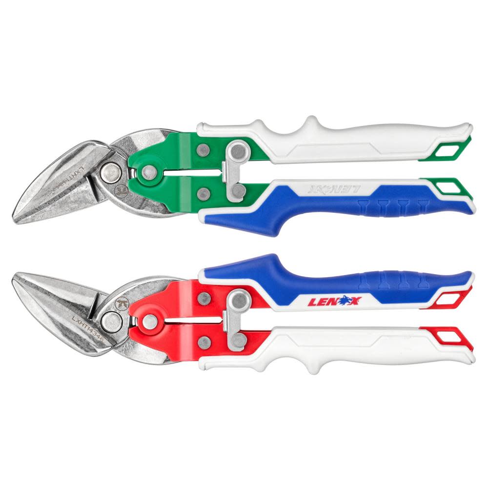 Lenox Offset Left and Right Cut Aviation Snips Combo - Ascmtools