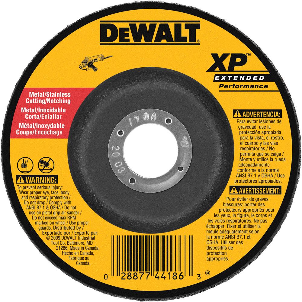 DEWALT 9 In. x 3/32 In. x 7/8 In. XP Cutting and Notching Wheel - Ascmtools