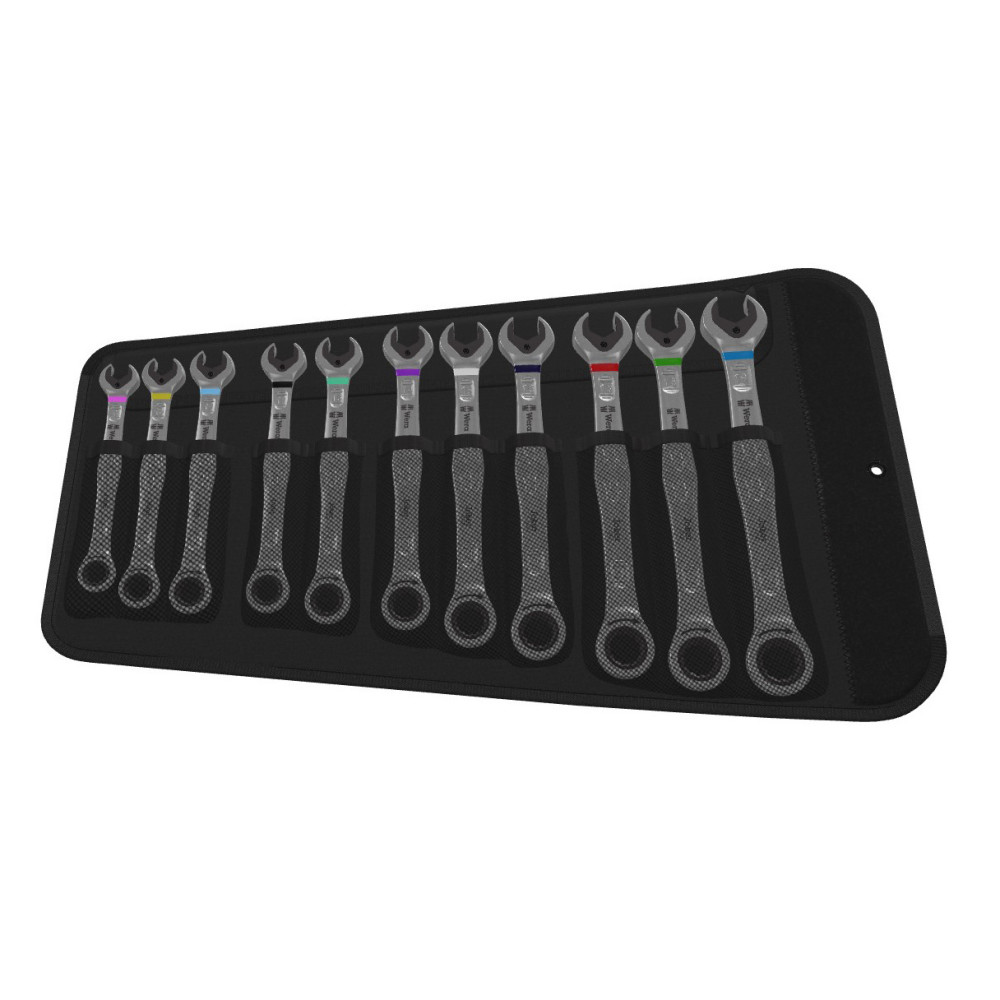 Wera Tools 6000 Joker 11 Metric 1 Combination Ratchet Wrench Set - Ascmtools