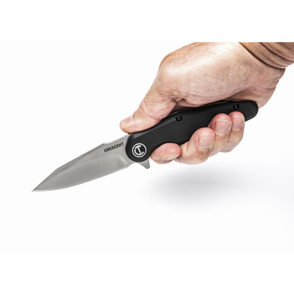 Crescent 3-1/2″ Harpoon Blade Composite Handle Pocket Knife - Ascmtools
