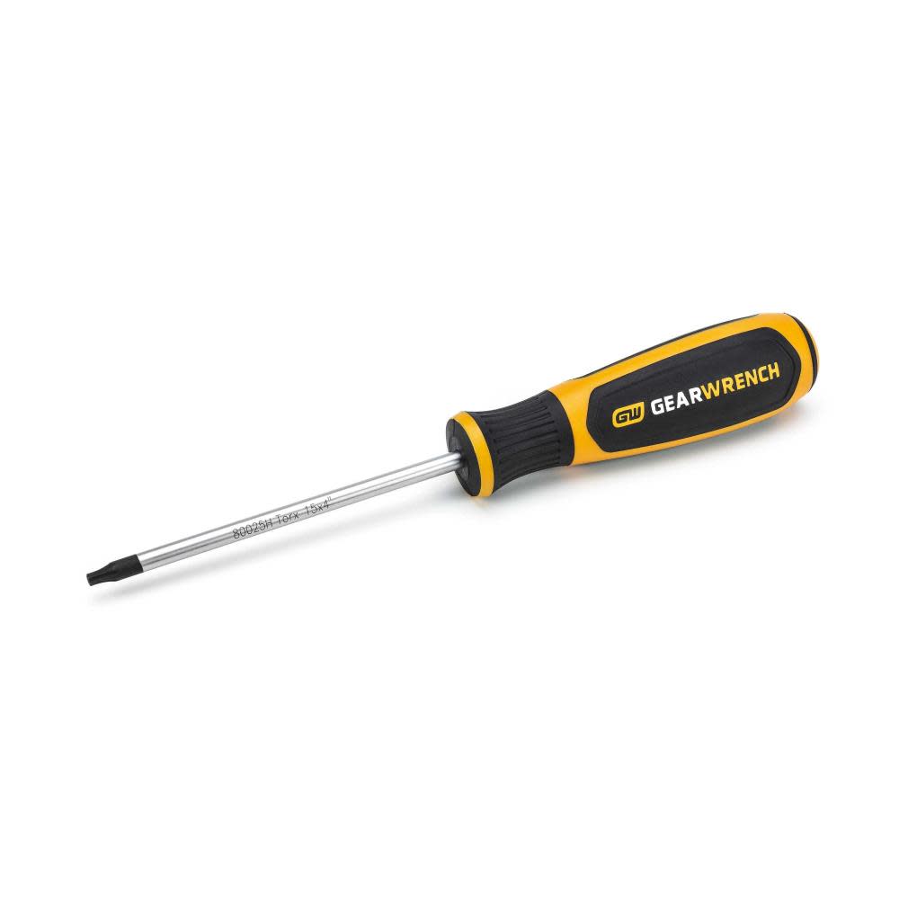 GEARWRENCH T15 x 4″ Torx Dual Material Screwdriver - Ascmtools