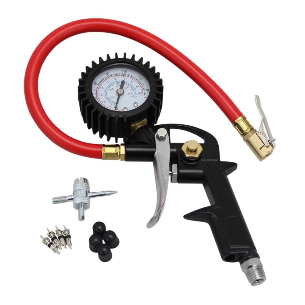 Milton 10 piece Pistol Grip Inflator Gage Kit - Ascmtools