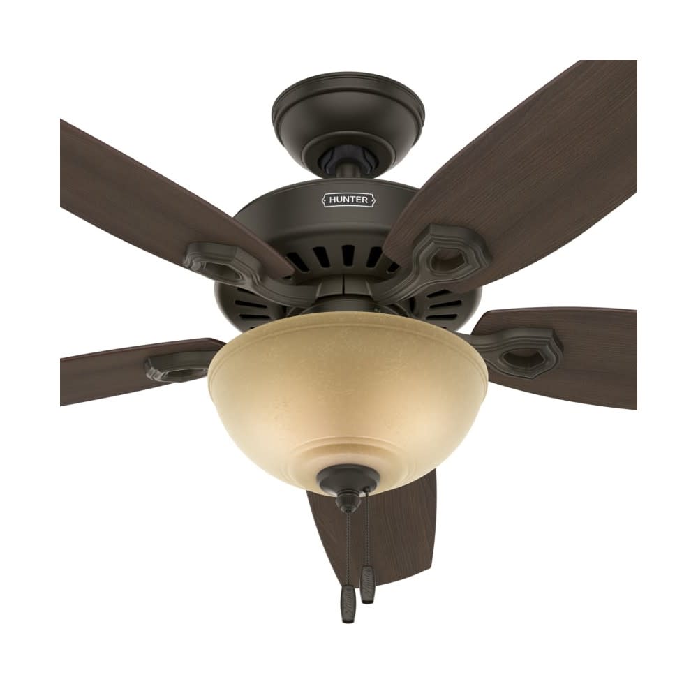 Hunter Fan Builder Deluxe Ceiling Fan 52″ Bronze Brazilian Cherry - Ascmtools