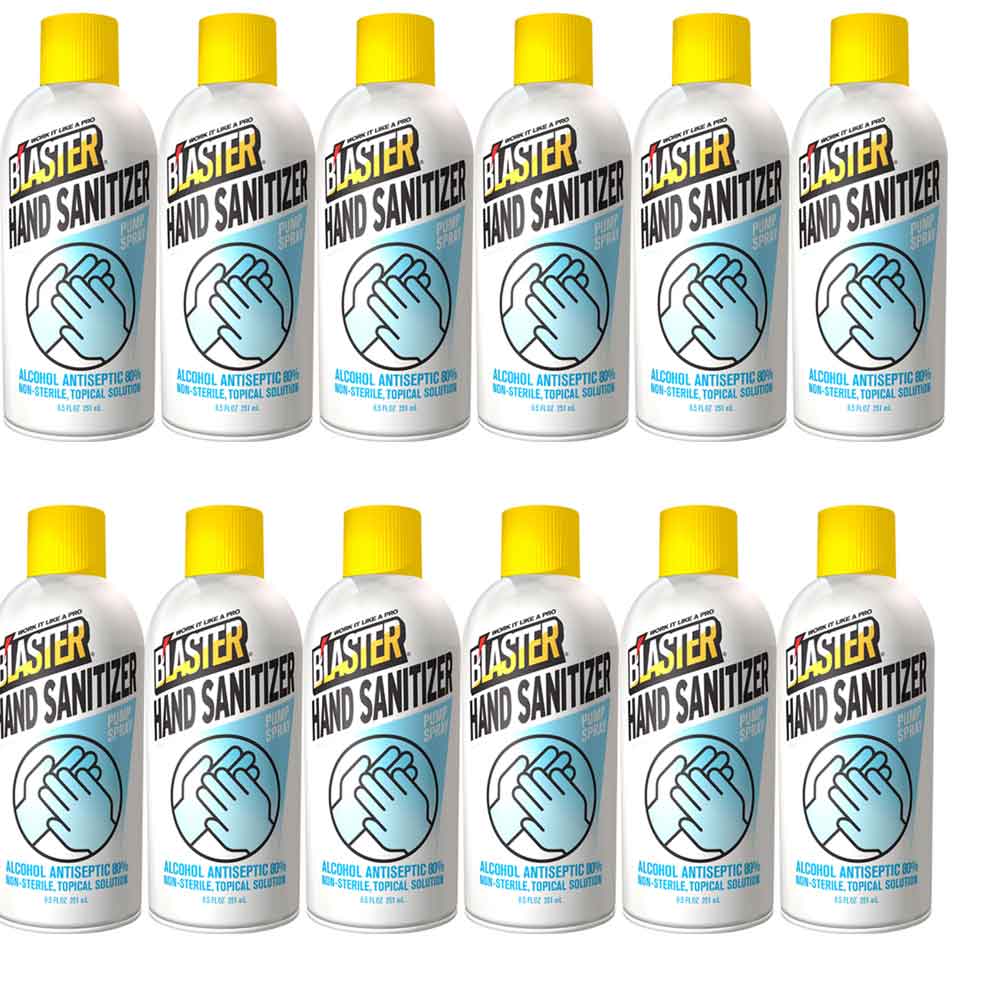 Blaster Liquid Hand Sanitizer Pump Spray 8.5oz 12pk - Ascmtools