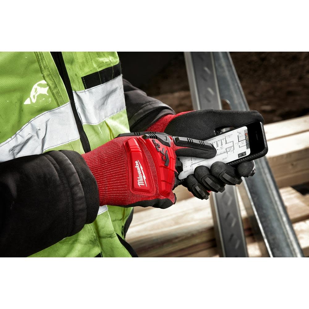 Milwaukee Impact Cut Level 3 Nitrile Gloves Dipped - Ascmtools