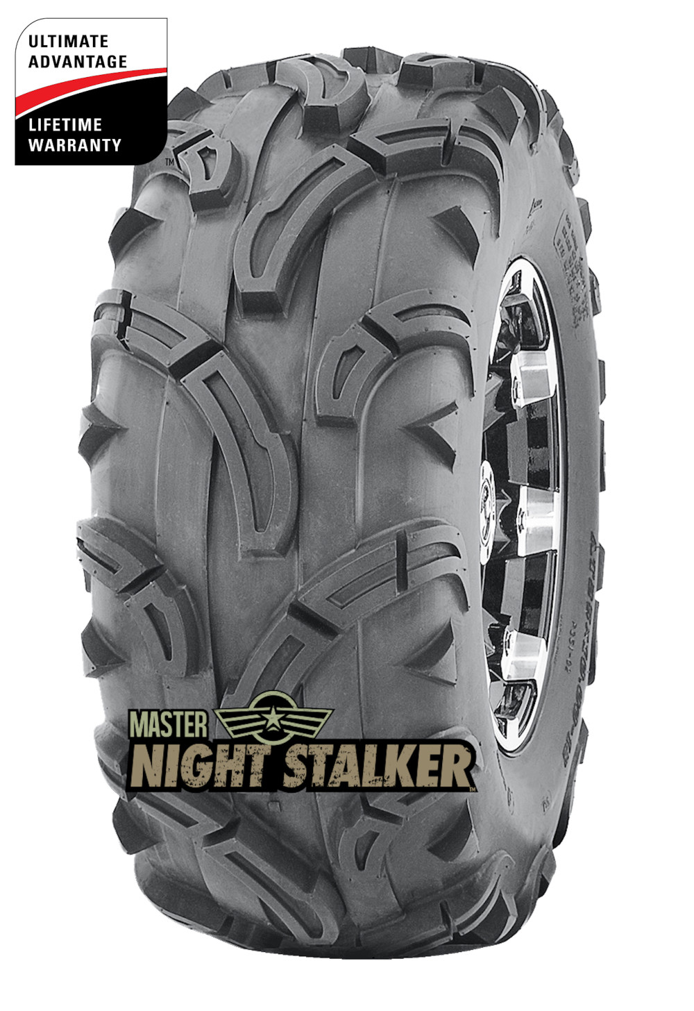 Master ATV 25×8.00-12 6P TL Night Stalker ATV Tire (Tire Only) - Ascmtools