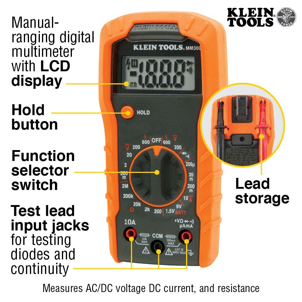 Klein Tools Digital Multimeter Manual 600V - Ascmtools