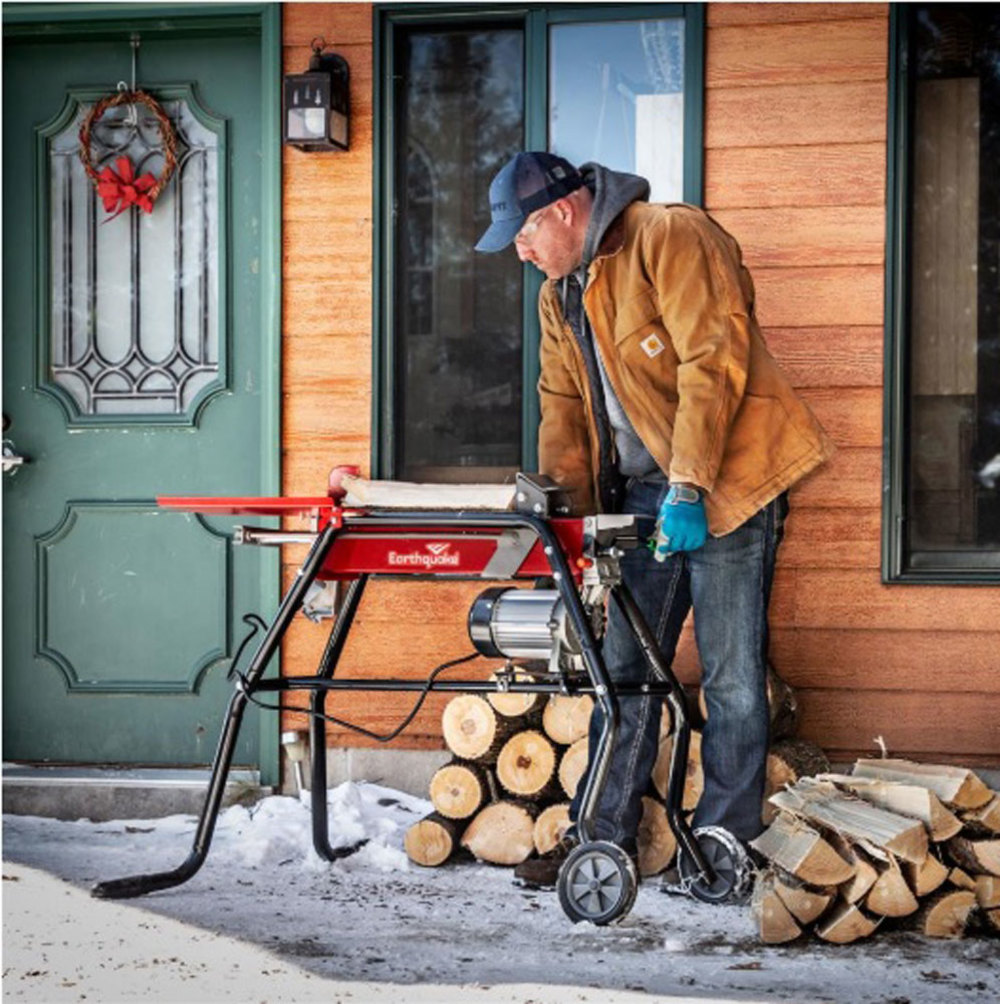Earthquake 5-Ton Electric Log Splitter with Stand - Ascmtools