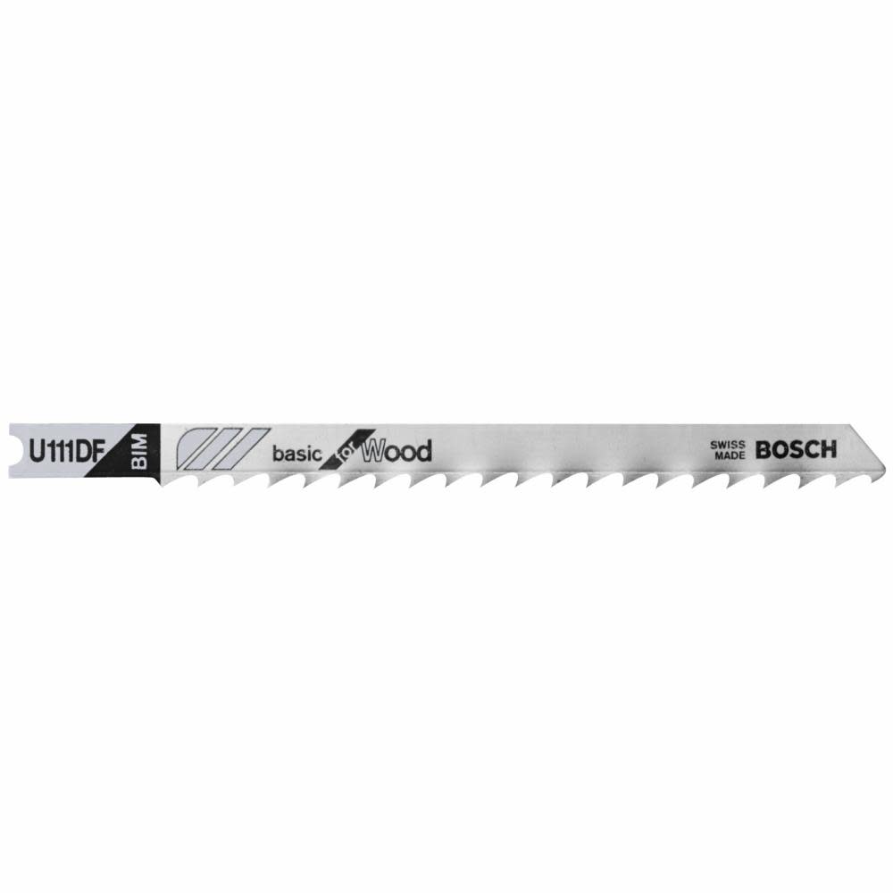 Bosch Jig Saw Blades 5pc 4″ 6 TPI Clean for Hardwood U shank - Ascmtools