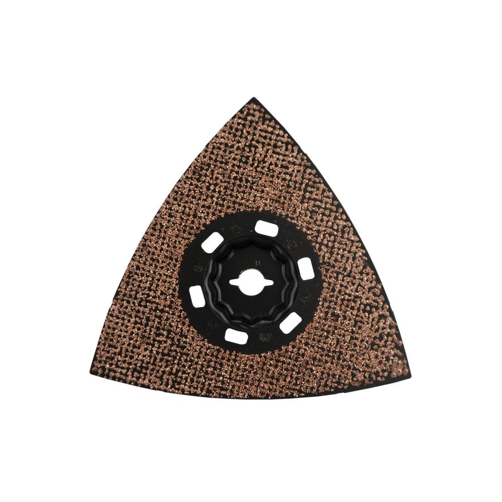 Makita StarlockMax Oscillating Multi Tool 4 1/2″ Tungsten Carbide 40 Grit Delta Triangle Sanding Pad - Ascmtools