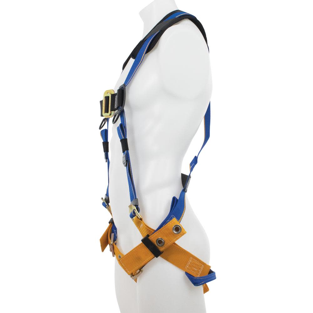 Werner Blue Armor Standard (1 D Ring) Harness (XXL) Fall Protection Equipment - Ascmtools
