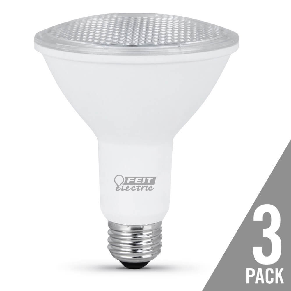 Feit Electric 75W PAR30 3000K Reflector LED Bulbs 3pk - Ascmtools