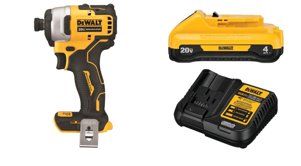 DEWALT 20V MAX Atomic Compact 1/4″ Impact Driver Starter Kit Bundle - Ascmtools