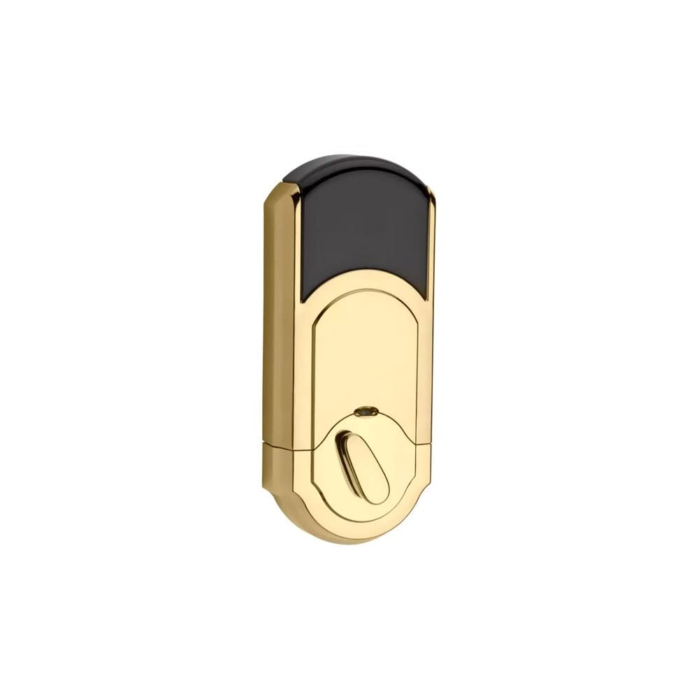 Kwikset Polished Brass Keyless Entry Electronic Single Cylinder Deadbolt - Ascmtools