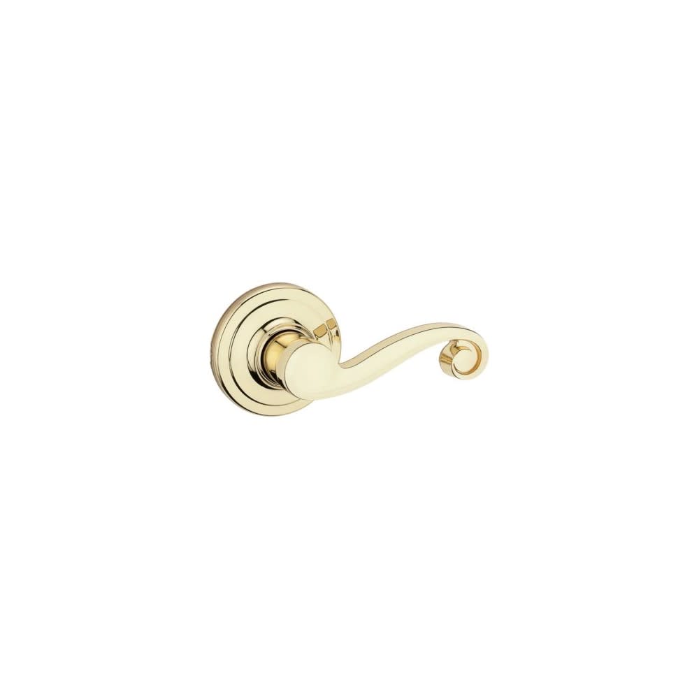 Kwikset Polished Brass Hall/Closet Lido Door Lever - Ascmtools