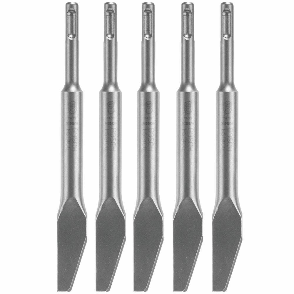 Bosch 5 pc. 1/4 In. Mortar Knife SDS-plus Bulldog Hammer Steel - Ascmtools