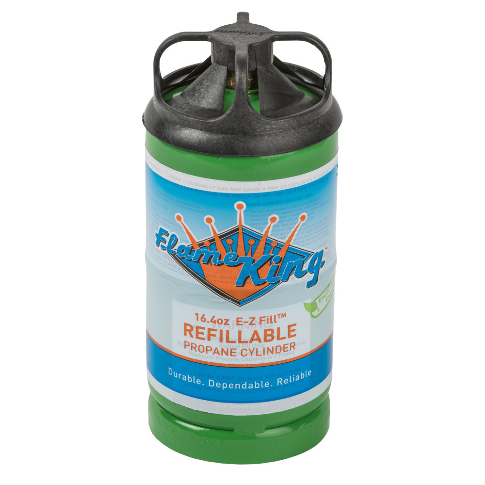 Flame King 1 lb Propane Cylinder Refillable Ships Empty - Ascmtools