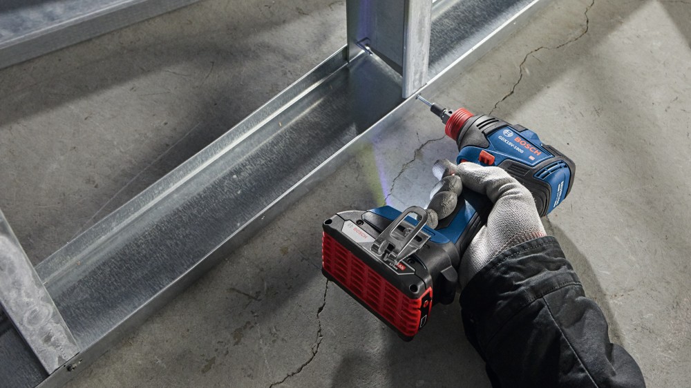 Bosch 18V 2 Tool Combo Kit with 1/2″ Hammer Drill Driver 1/4″ & 1/2″ Bit Socket Impact Driver with Two 2Ah SlimPack Batteries - Ascmtools