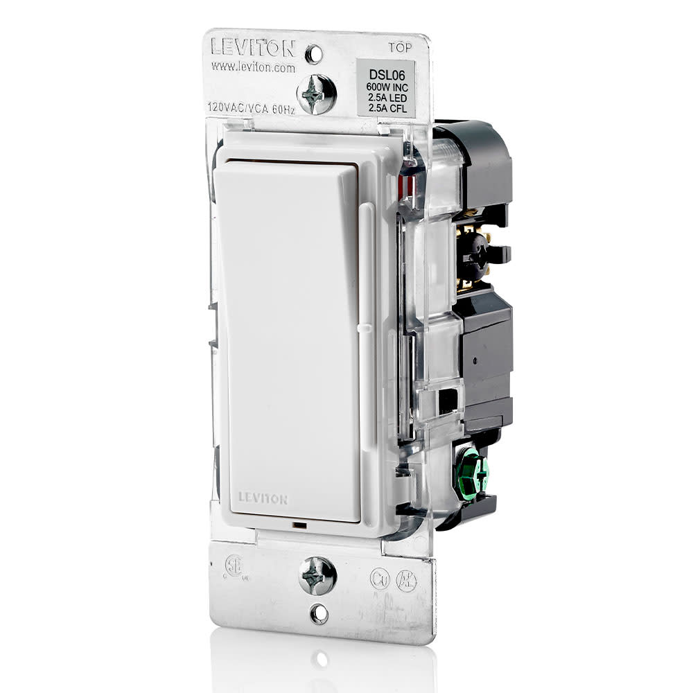 Leviton Decora Slide Dimmer Switch 600W 120V Single-Pole/3-Way Rocker - Ascmtools