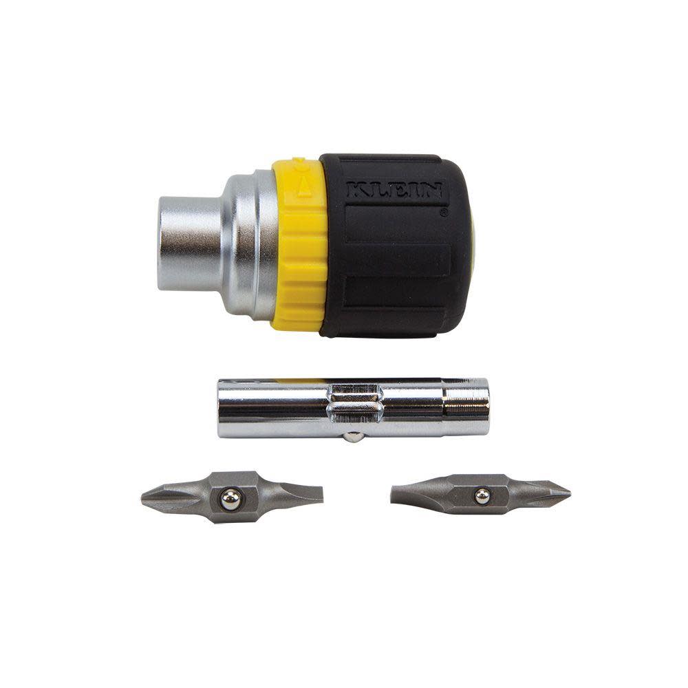 Klein Tools 6-in-1 Ratcheting Screwdriver - Ascmtools