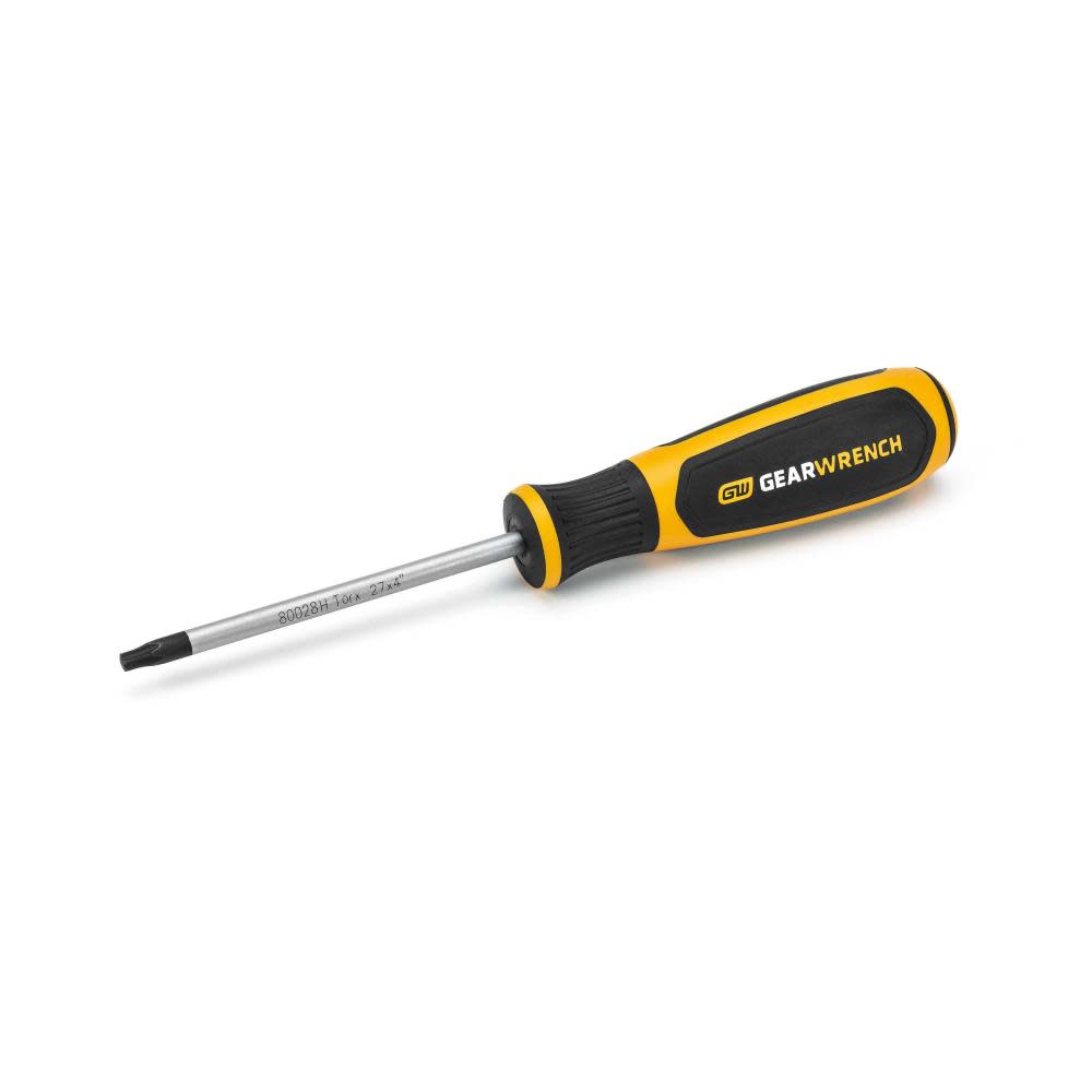 GEARWRENCH T27 x 4″ Torx Dual Material Screwdriver - Ascmtools