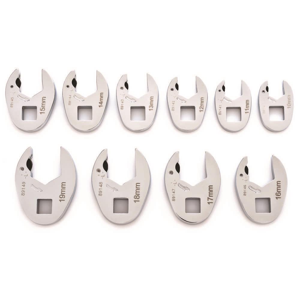 GEARWRENCH Ratcheting Crowfoot Set 10 Pc. Metric - Ascmtools
