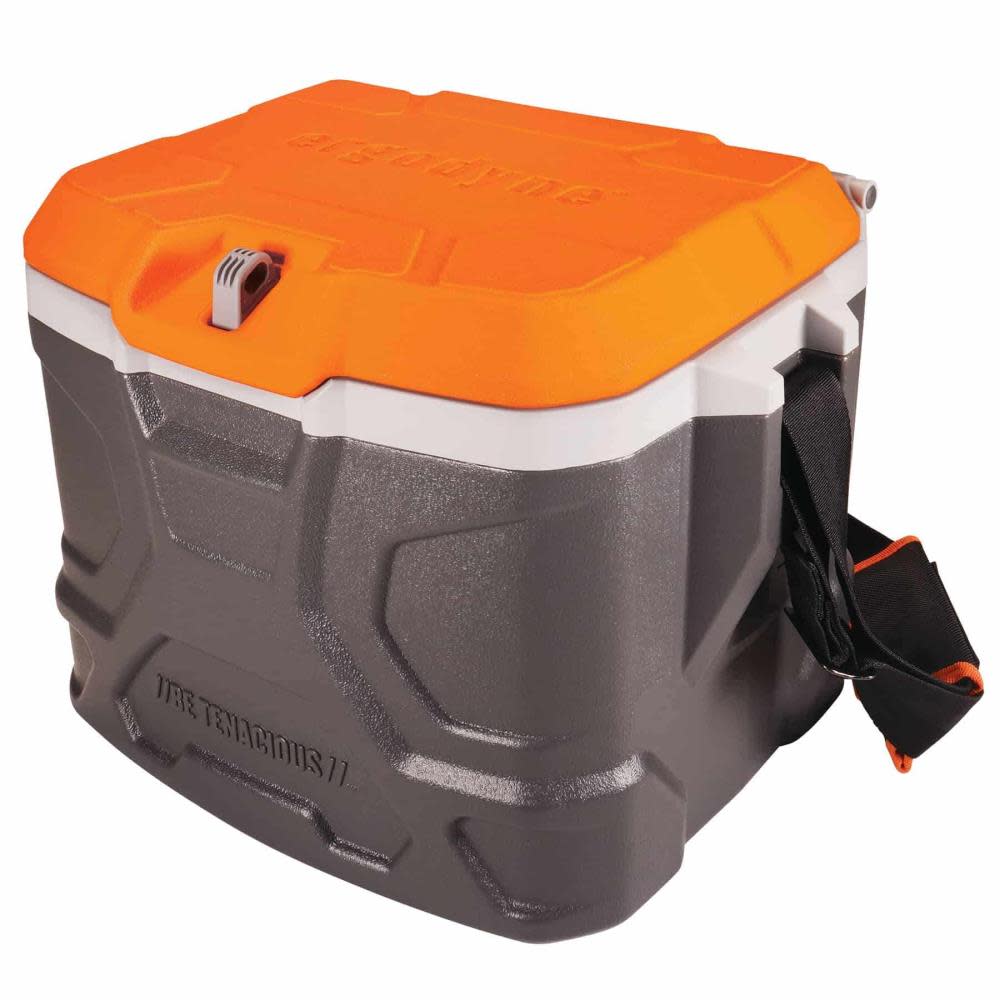 Ergodyne Chill Its 5170 Industrial Hard Sided Cooler 17 Quart Single Orange & Gray - Ascmtools