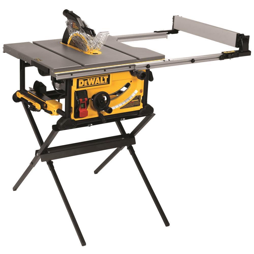 DEWALT 10″ Jobsite Table Saw 32 1/2″ Rip Capacity & Rolling Stand - Ascmtools